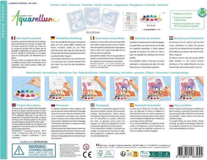 Produktbild Sentosphere Aquarellum Gm 3T Licornes Et Pegases