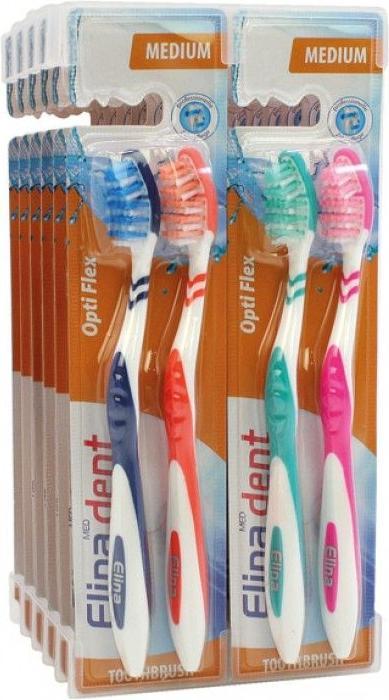 Produktbild Magni Zahnbürste Elina 2er Flexident med (Mittel, 2 x)