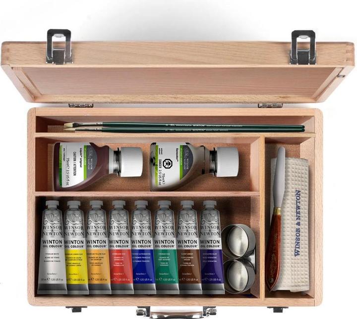 Produktbild Winsor & Newton Ölfarbe Oil Winton Holzkasten 8 x 37 ml (Mehrfarbig)