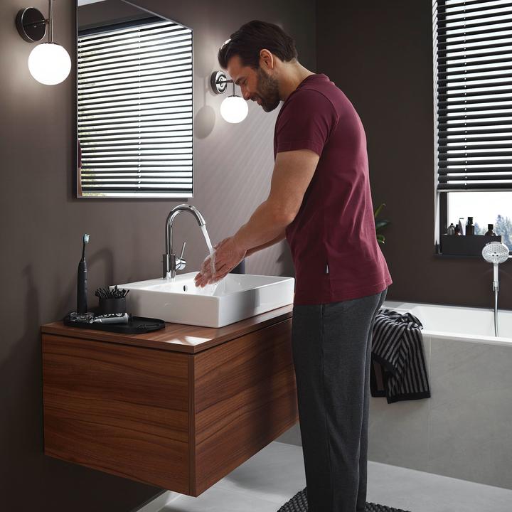 Produktbild hansgrohe Pulsify E Stabhandbrause 100, 1 Strahlart EcoSmart, 24320 (1 Strahlarten, 8 l/min)