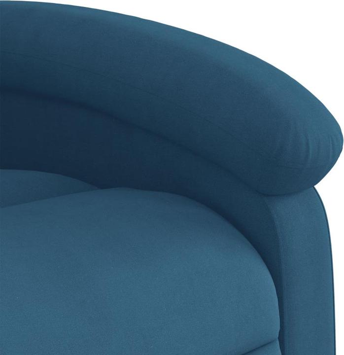 Immagine prodotto VidaXL Poltrona elettrica reclinabile Poltrona TV regolabile Velluto blu