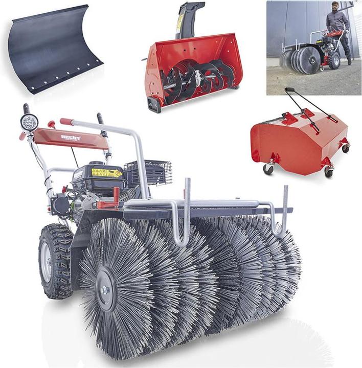 Produktbild Hecht 3 in 1 Schneefräse-Schneeschieber-Kehrmaschine mit Auffangkorb
