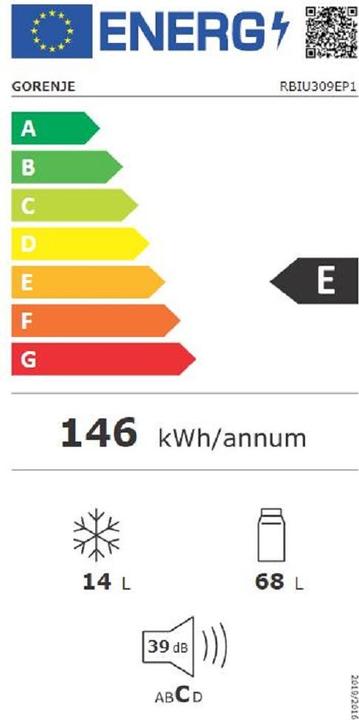 Energie-Label Gorenje RBIU 309 EP1 (82 l)