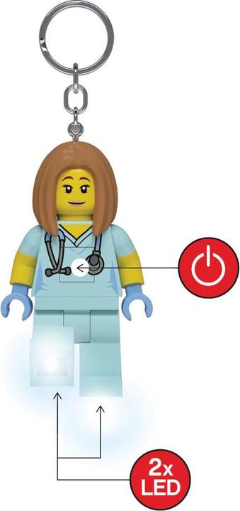 Actual product image Euromic LEGO Keychain w/LED