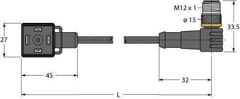 Produktbild Turck Ventilsteckverbinder Bauform A Verbindungsleitung