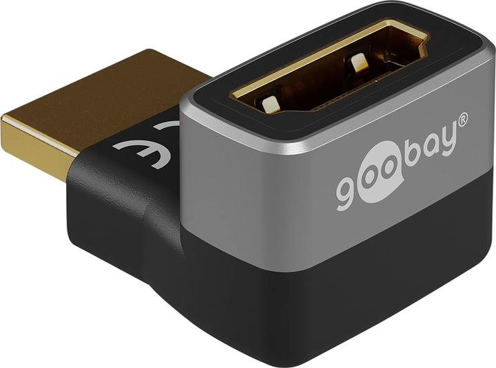 Immagine prodotto Goobay Adattatore angolare HDMI 90° verticale, 8K @ 60 Hz, placcato oro (HDMI)