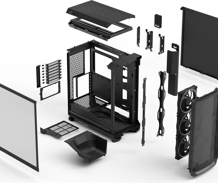 Produktbild Fractal Meshify 3 Ambience Pro RGB Light Tint Black (ATX, Mini-ITX, mATX, E-ATX)