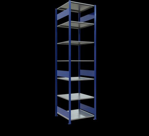 Immagine prodotto Schulte Lagertechnik Sistema di scaffalature di base senza viti MULTIplus150 con ripiani di lunghezza