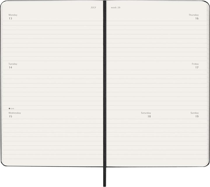 Produktbild Moleskine Geschäftsagenda Hard Cover Weekly (130 x 210 mm, Englisch)