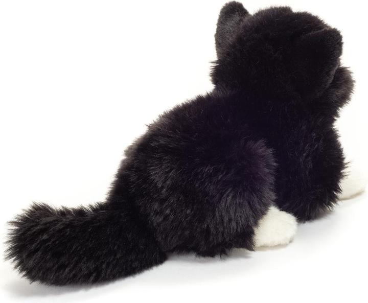 Produktbild Teddy Hermann Katze liegend schwarz/weiss 20 cm (11 cm)