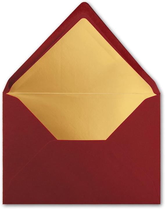 Produktbild Neuser Papier Metallic Gold-gefütterte Briefumschläge (100 Stück) (C5, 100 x)