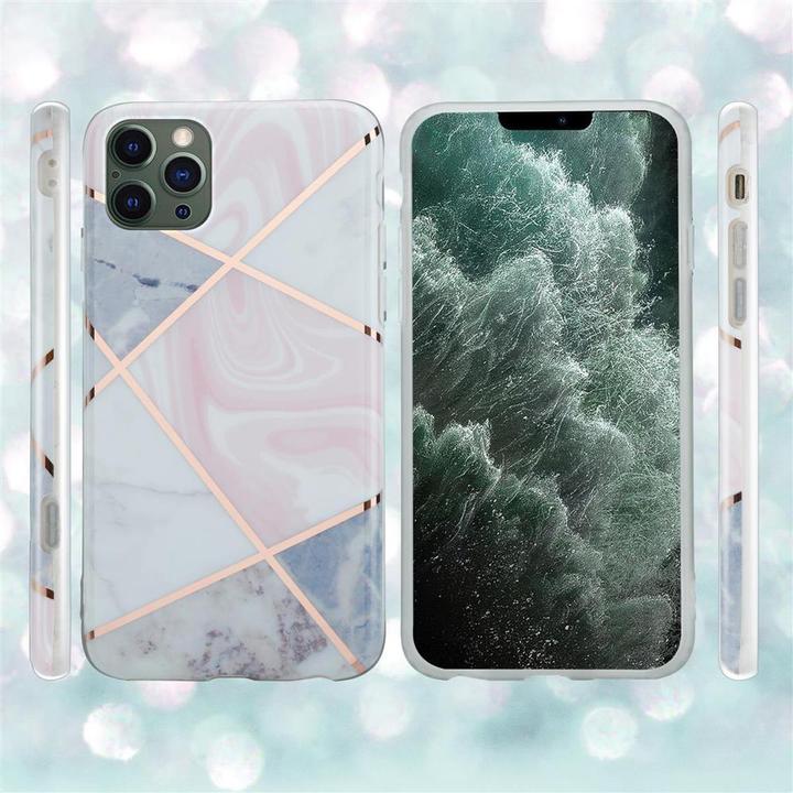 Produktbild Cadorabo IMD TPU Bunter Marmor Cover (Apple iPhone 12 Pro Max)