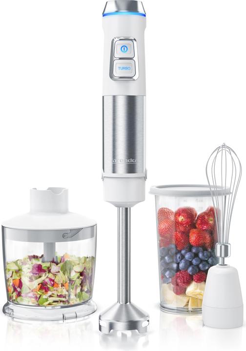 Immagine prodotto Arendo Frullatore a mano 1200W, set di frullatori a mano in acciaio inox con caraffa graduata, tritatutto