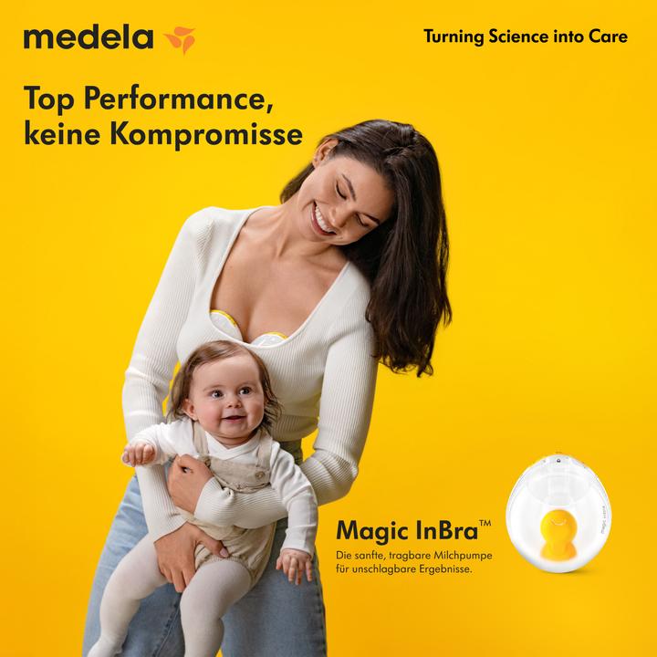Actual product image Medela Magic InBra - tragbare Einzelmilchpumpe