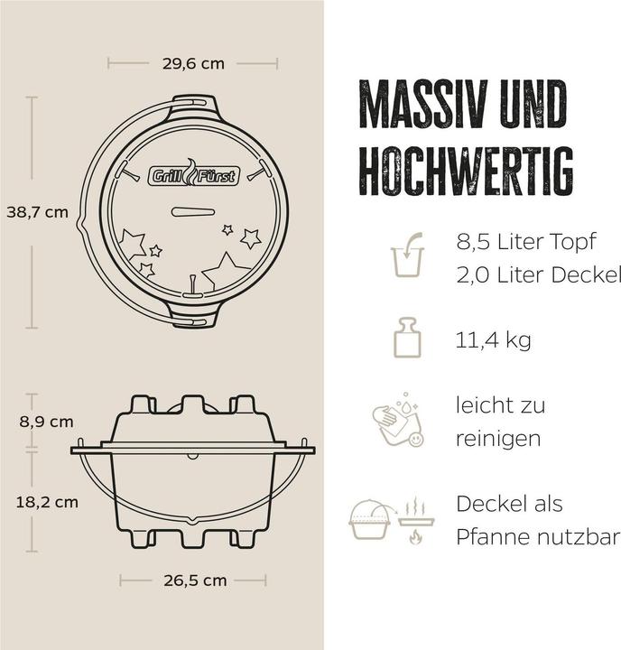 Produktbild Grillfürst Dutch Oven BBQ Edition DO9