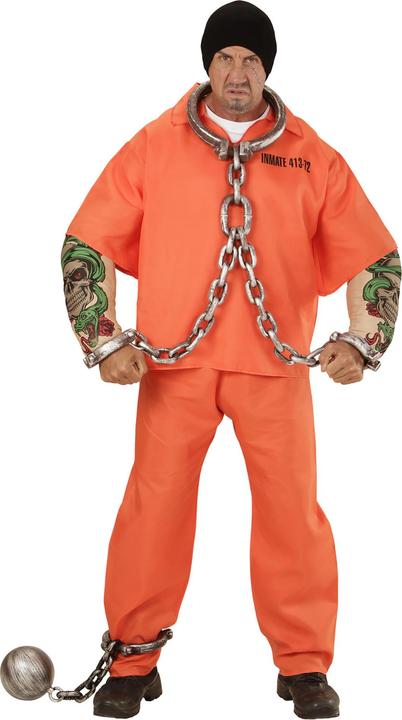 Actual product image Widmann Costume Tattooed Prisoner (S)