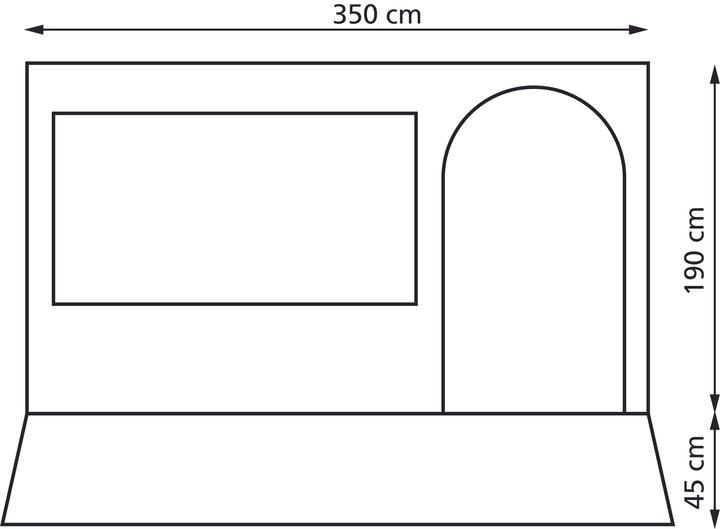 Produktbild Eurotrail Narvik 350 - Markisenzelt für Fiamma/Omnistore (8.80 kg)