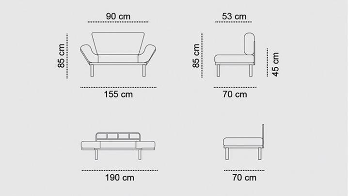 Produktbild Atelier del Sofa Loïc (2-Sitzer)