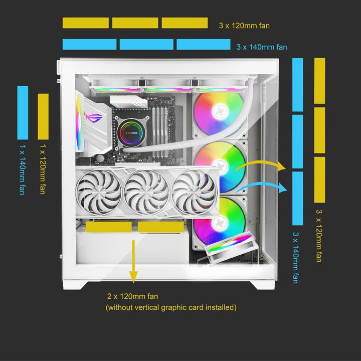 Image du produit Xilence Xilent Gleam XG271 wh (ATX, mATX, Mini-ITX)