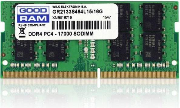 Produktbild Goodram GR2666S464L19/16G (1 x 16GB, 2666 MHz, DDR4-RAM, SO-DIMM)