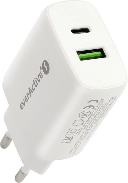 Image du produit Everactive SC-370Q Chargeur secteur avec USB QC3.0 et USB-C PD PPS 25W (26 W)