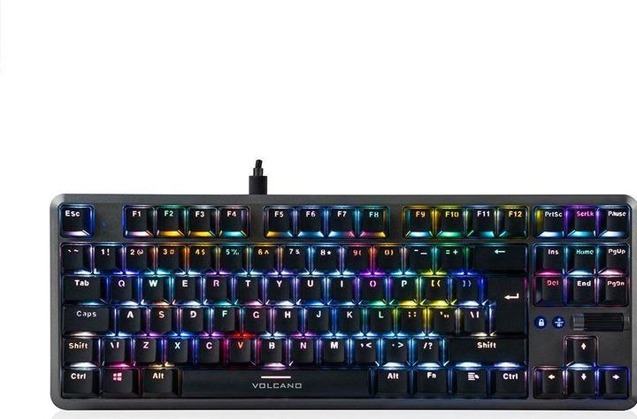 Produktbild Modecom VOLCANO LANPARTY 2 RGB Tastatur USB (US, Kabelgebunden)