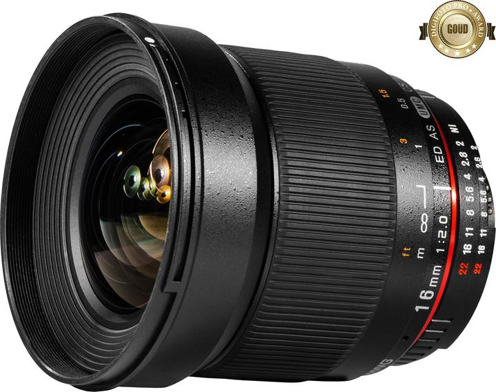 Actual product image Samyang MF 16mm f/2.0 ED AS UMC CS Canon M (Canon EF-M, APS-C / DX)