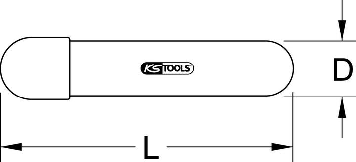 Actual product image KS Tools Insulated grommet with clamping cap, 30mm (0.12 m)