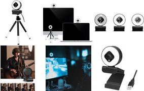 Actual product image LogiLink UA0384 Webcam LL1 Stream, USB 2.0, HD 1920x1080, 76 degree, black (2.10 Mpx)