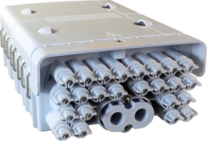 Actual product image EFB Elektronik FTTH IP65 connection box for 48 fibres, 24 couplers and fibre overlength adapter (Network cable)