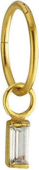 Immagine prodotto Bijouteria Piercing orecchio (Rivestimento in PVD (colore oro), Acciaio chirurgico 316L, Vetro (di orologio))