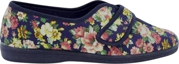 Actual product image Universal Textiles Wilma slippers with velcro fastening floral pattern (40)
