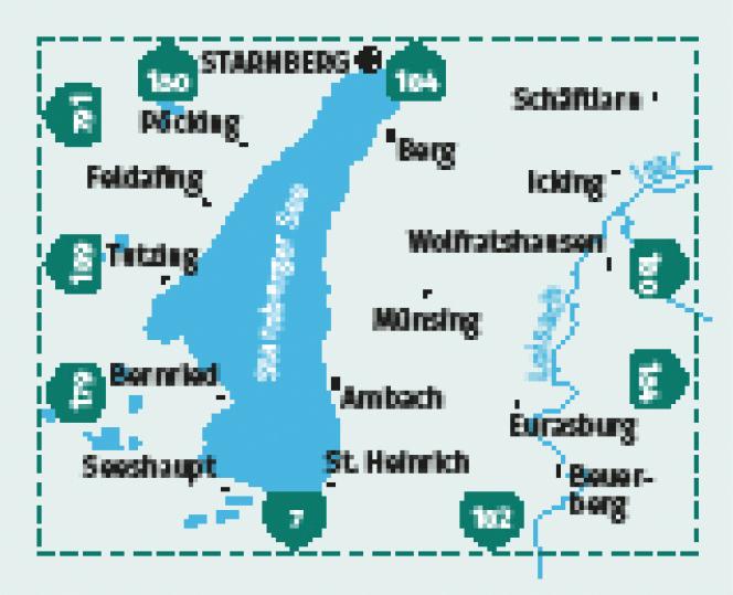 Produktbild Wanderkarte 793 Starnberger See 1:25.000