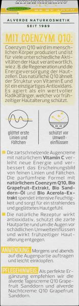 Image du produit dm alverde Crème pour les yeux Q10 (Crème, 15 ml, Jour + nuit)