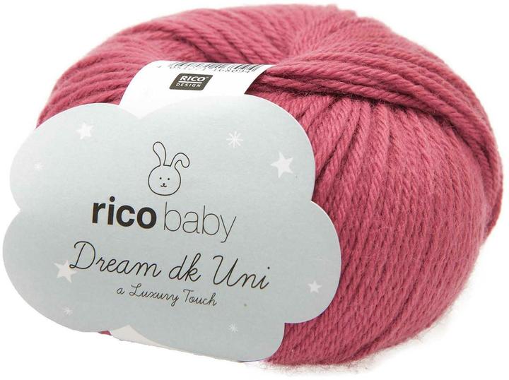 Produktbild Rico Design Wolle Baby Dream Uni DK 50 gr, Bordeaux (115 m)