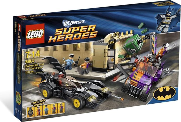 Produktbild LEGO DC Super Heroes Batman - Batmobil und Two-Face Verfolgung (6864)