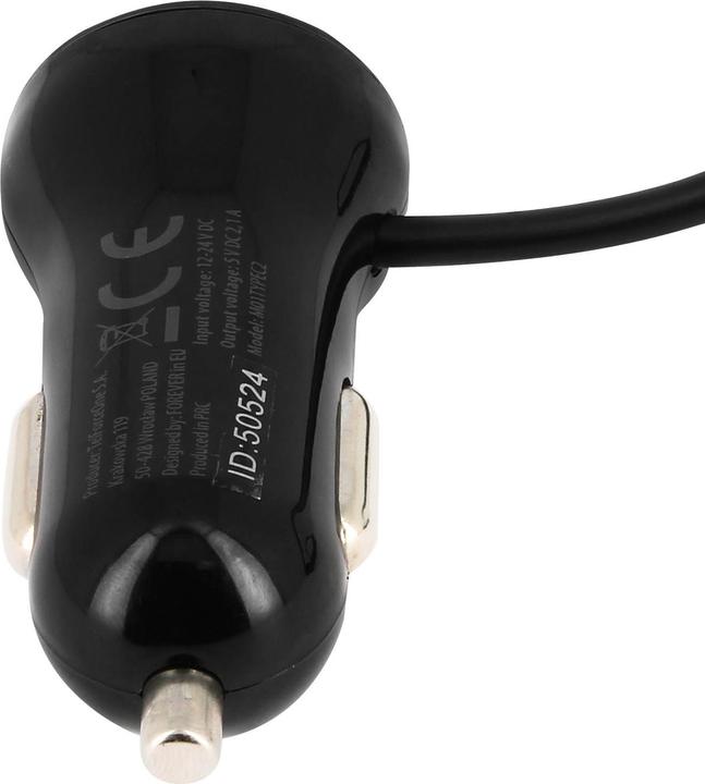 Produktbild Forever Zigaretten-Anzünder Autoladegerät, 2.1A USB-Typ C