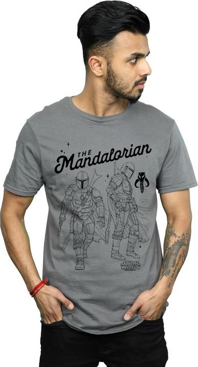 Produktbild Star Wars The Mandalorian Hunter Profile TShirt (S)