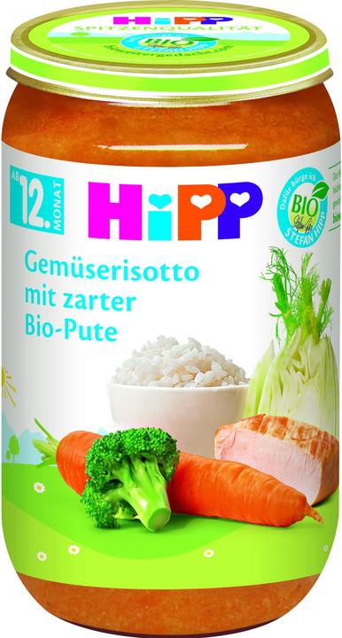 Produktbild Hipp Gemüserisotto mit zarter Bio-Pute (250 g)