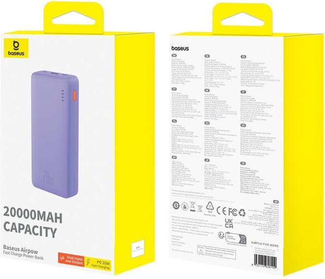 Produktbild Baseus Airpow (20000 mAh, 20 W, 74 Wh)