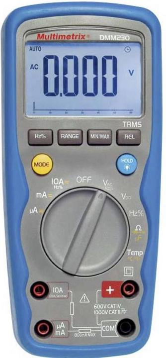 Image du produit Multimetrix Multimètre à main DMM 230 (CAT IV 600V, CAT III 1000V)