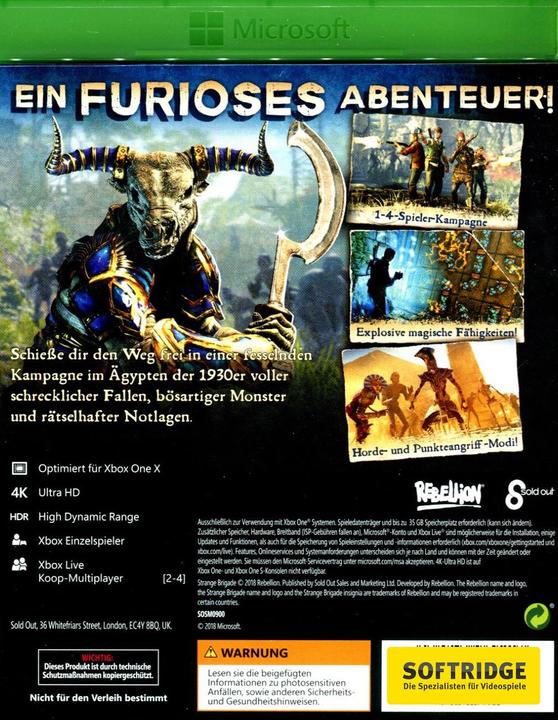 Image du produit Strange Brigade (Xbox One X, Xbox Series X, EN)