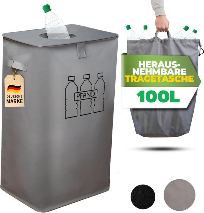 Actual product image Cottara Pfandflaschen Sammelbehälter mit Tragetasche (100 l)