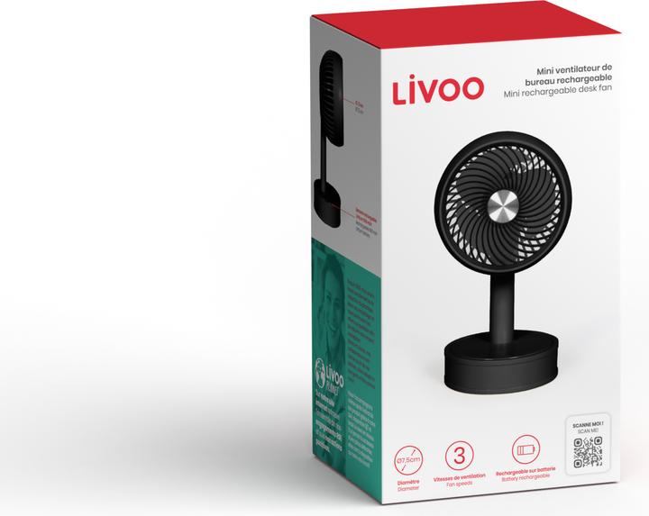 Actual product image Livoo Mini desk fan