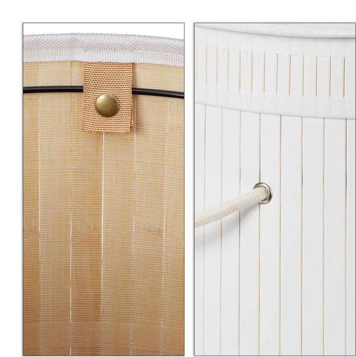 Actual product image Relaxdays Lidded Laundry Hamper (65 l)