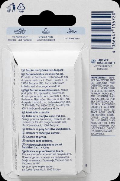 Actual product image dm Balea Lip Care Sensitive Duopack