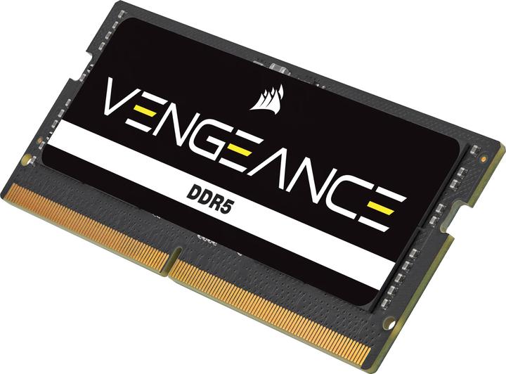 Produktbild Corsair DDR5, 5200MT/s 48GB 1x48GB SODIMM, Unbuffered, 44-44-44-84, Black PCB, Std PMIC, 1.1V, VENGEANCE DDR (1 x 48GB, 5200 MHz, DDR5-RAM, SO-DIMM)