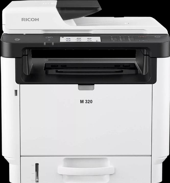 Actual product image RICOH M 320 A4 mono Laser MFP 7.60cm (3") 1 (Laser, Black and white)
