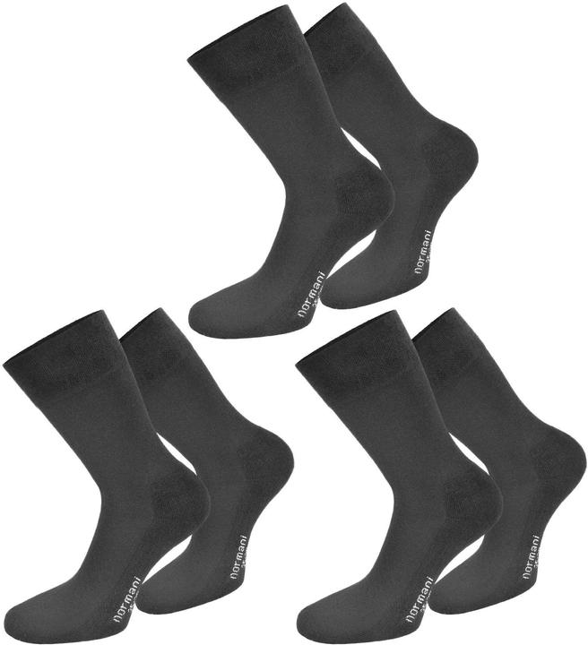 Immagine prodotto Normani 6 paia di calzini comfort con bordo morbido (confezione da 6, 47 - 50)