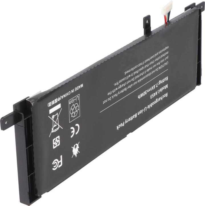 Actual product image XCell Battery suitable for ASUS X453, X553, Li-Polymer, 7,6V, 5000mAh, 38,0Wh, built-in, without tools (5000 mAh)